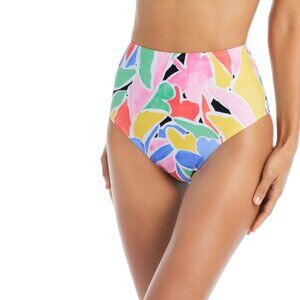 Womens High Waist Printed Swim Bottom Separates